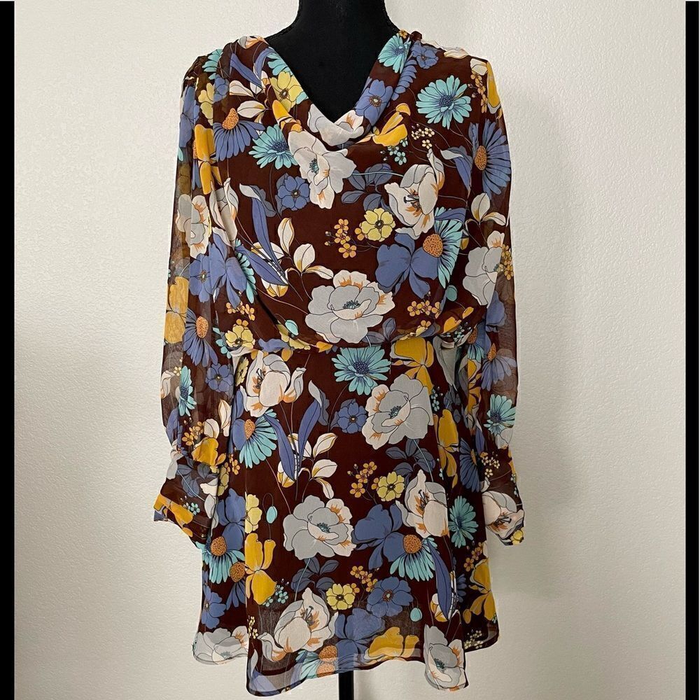 NWT Zara Floral Print Dress